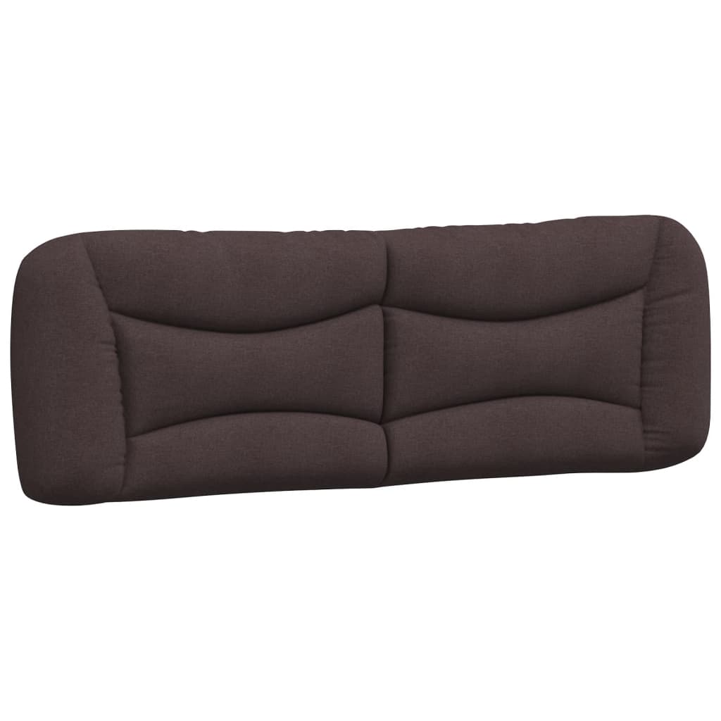 vidaXL Pernă pentru tăblie de pat maro închis, 160 cm, material textil