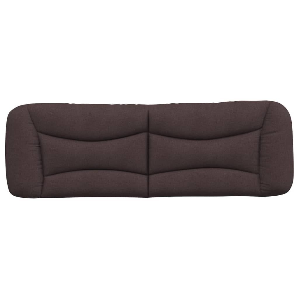 vidaXL Pernă pentru tăblie de pat maro închis, 160 cm, material textil