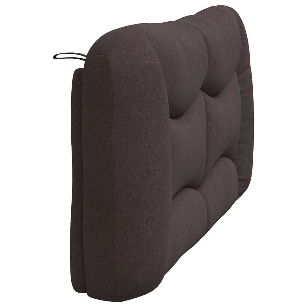 vidaXL Pernă pentru tăblie de pat maro închis, 160 cm, material textil