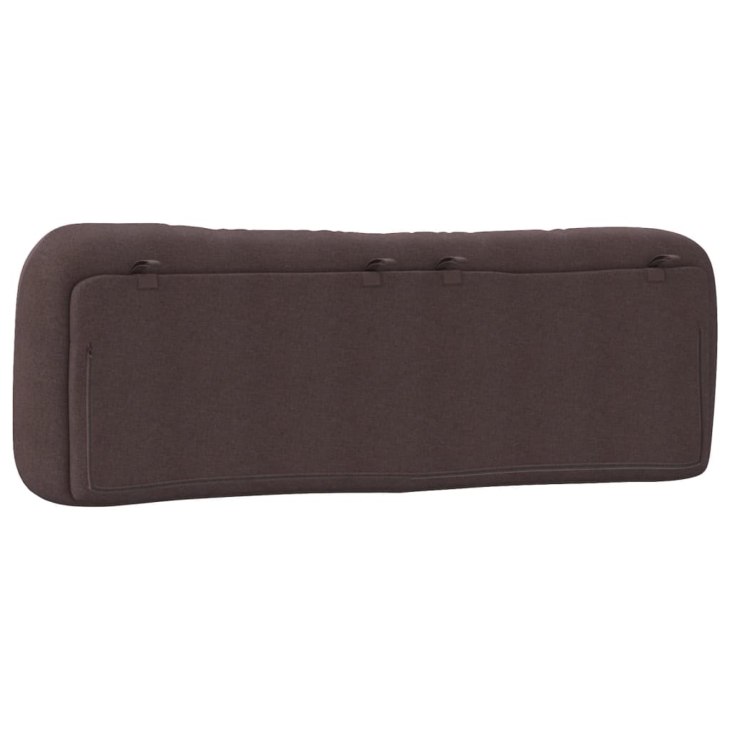 vidaXL Pernă pentru tăblie de pat maro închis, 160 cm, material textil