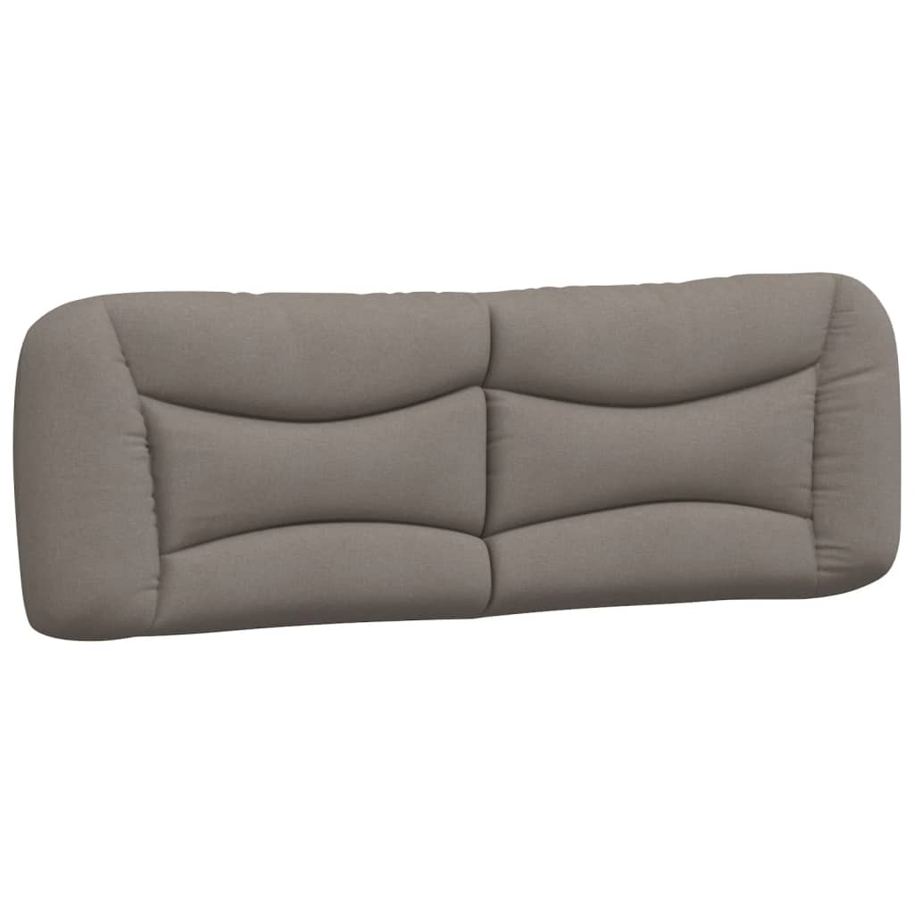 vidaXL Pernă pentru tăblie de pat, gri taupe, 160 cm, material textil vidaXL Pernă pentru tăblie de pat, gri taupe, 160 cm, material textil