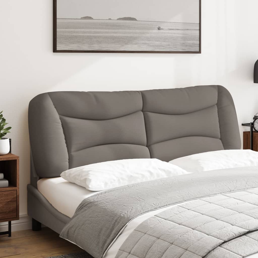 vidaXL Pernă pentru tăblie de pat, gri taupe, 160 cm, material textil vidaXL Pernă pentru tăblie de pat, gri taupe, 160 cm, material textil