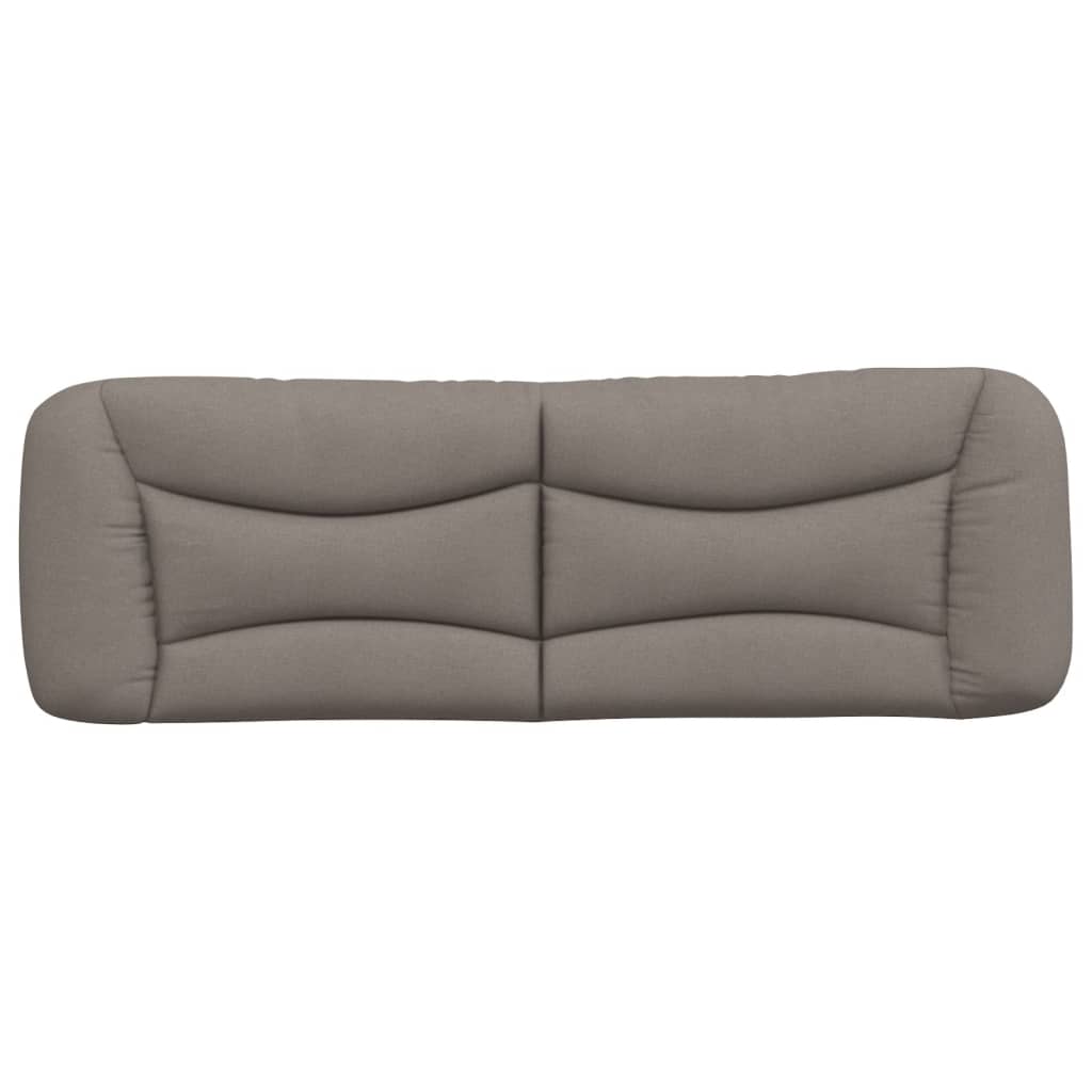 vidaXL Pernă pentru tăblie de pat, gri taupe, 160 cm, material textil vidaXL Pernă pentru tăblie de pat, gri taupe, 160 cm, material textil