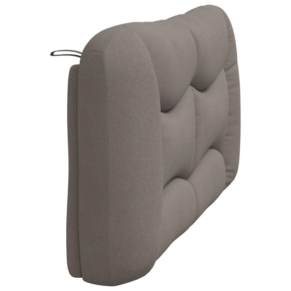 vidaXL Pernă pentru tăblie de pat, gri taupe, 160 cm, material textil vidaXL Pernă pentru tăblie de pat, gri taupe, 160 cm, material textil