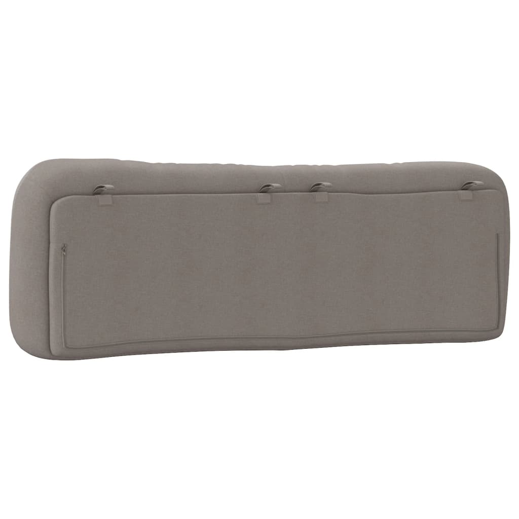 vidaXL Pernă pentru tăblie de pat, gri taupe, 160 cm, material textil vidaXL Pernă pentru tăblie de pat, gri taupe, 160 cm, material textil