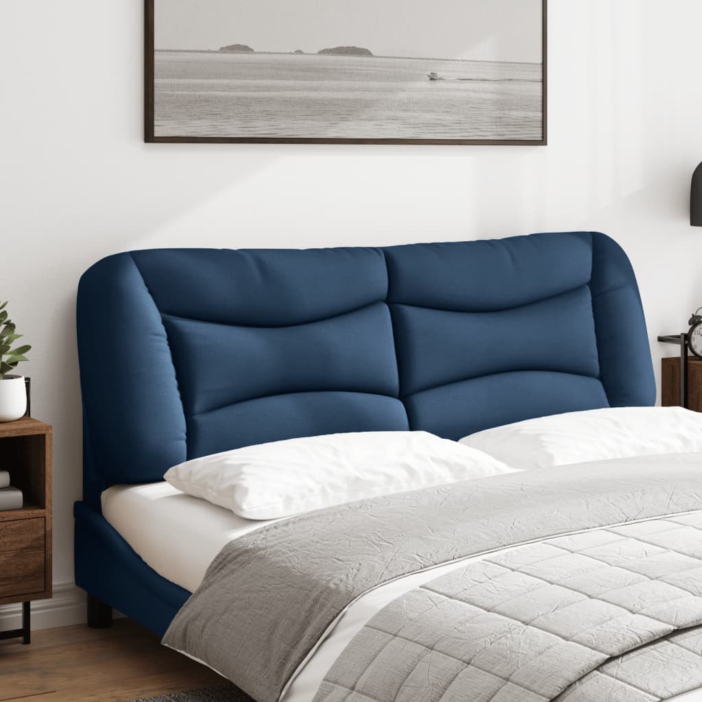vidaXL Pernă pentru tăblie de pat, albastru, 160 cm, material textil vidaXL Pernă pentru tăblie de pat, albastru, 160 cm, material textil