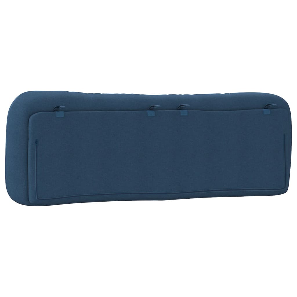 vidaXL Pernă pentru tăblie de pat, albastru, 160 cm, material textil vidaXL Pernă pentru tăblie de pat, albastru, 160 cm, material textil