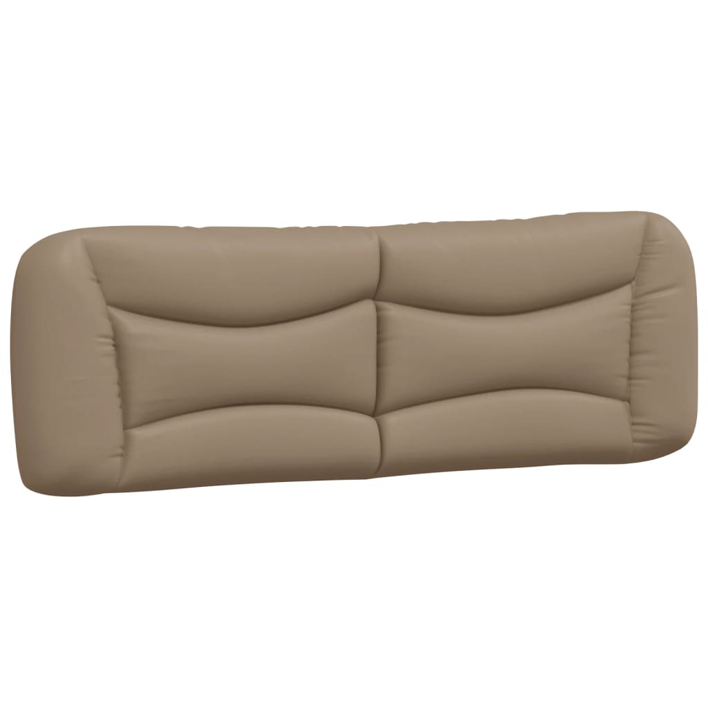 vidaXL Pernă pentru tăblie pat, cappuccino, 160 cm, piele artificială vidaXL Pernă pentru tăblie pat, cappuccino, 160 cm, piele artificială