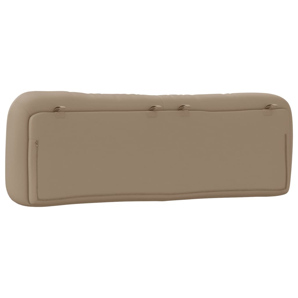 vidaXL Pernă pentru tăblie pat, cappuccino, 160 cm, piele artificială vidaXL Pernă pentru tăblie pat, cappuccino, 160 cm, piele artificială