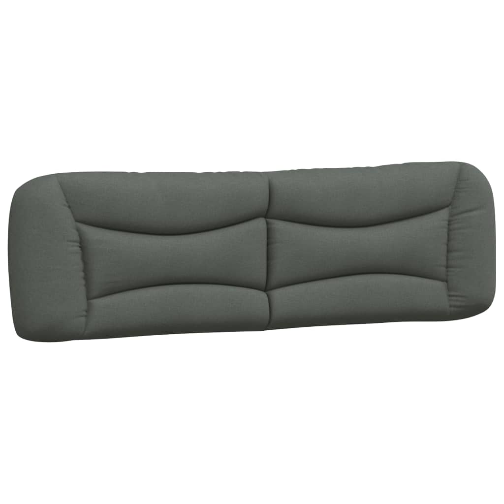 vidaXL Pernă pentru tăblie de pat, gri închis, 180 cm, material textil vidaXL Pernă pentru tăblie de pat, gri închis, 180 cm, material textil