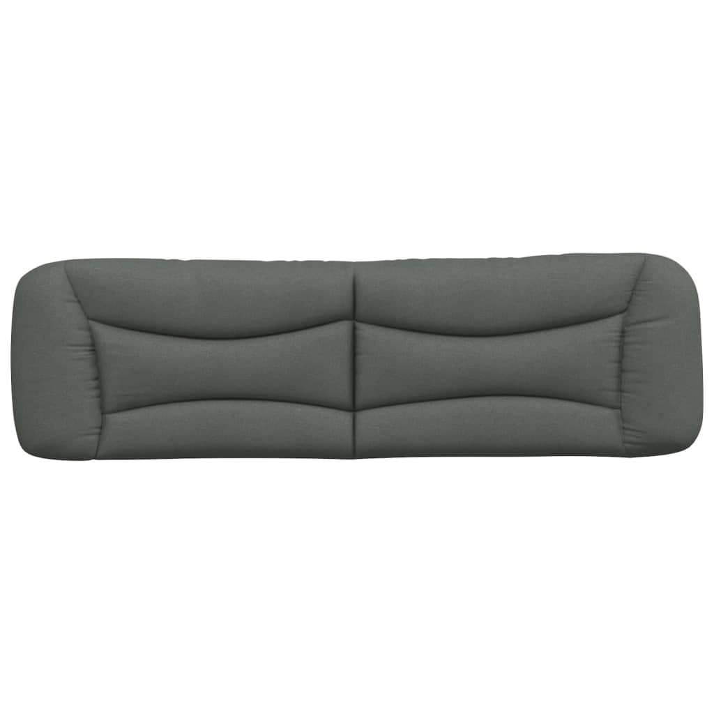 vidaXL Pernă pentru tăblie de pat, gri închis, 180 cm, material textil vidaXL Pernă pentru tăblie de pat, gri închis, 180 cm, material textil