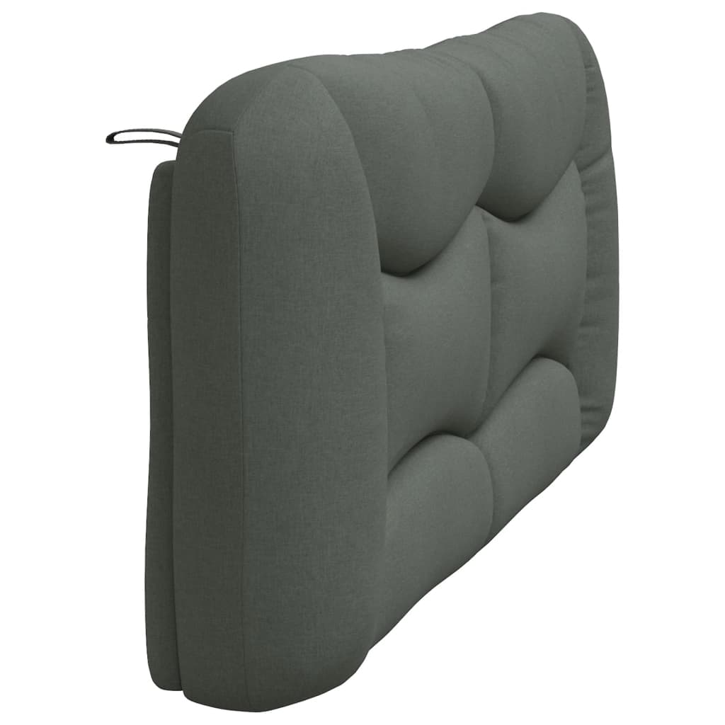 vidaXL Pernă pentru tăblie de pat, gri închis, 180 cm, material textil vidaXL Pernă pentru tăblie de pat, gri închis, 180 cm, material textil
