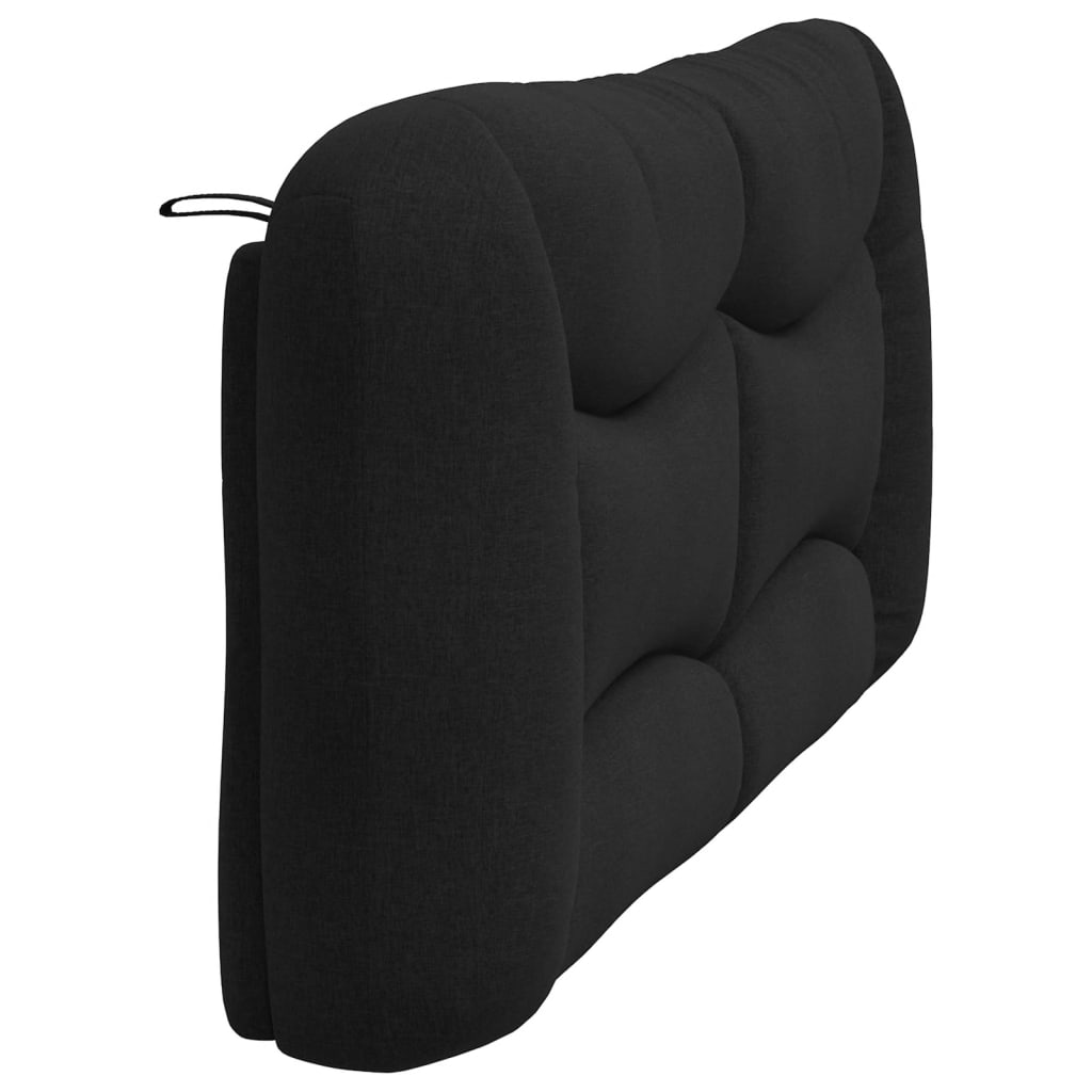 vidaXL Pernă pentru tăblie de pat, negru, 180 cm, material textil vidaXL Pernă pentru tăblie de pat, negru, 180 cm, material textil