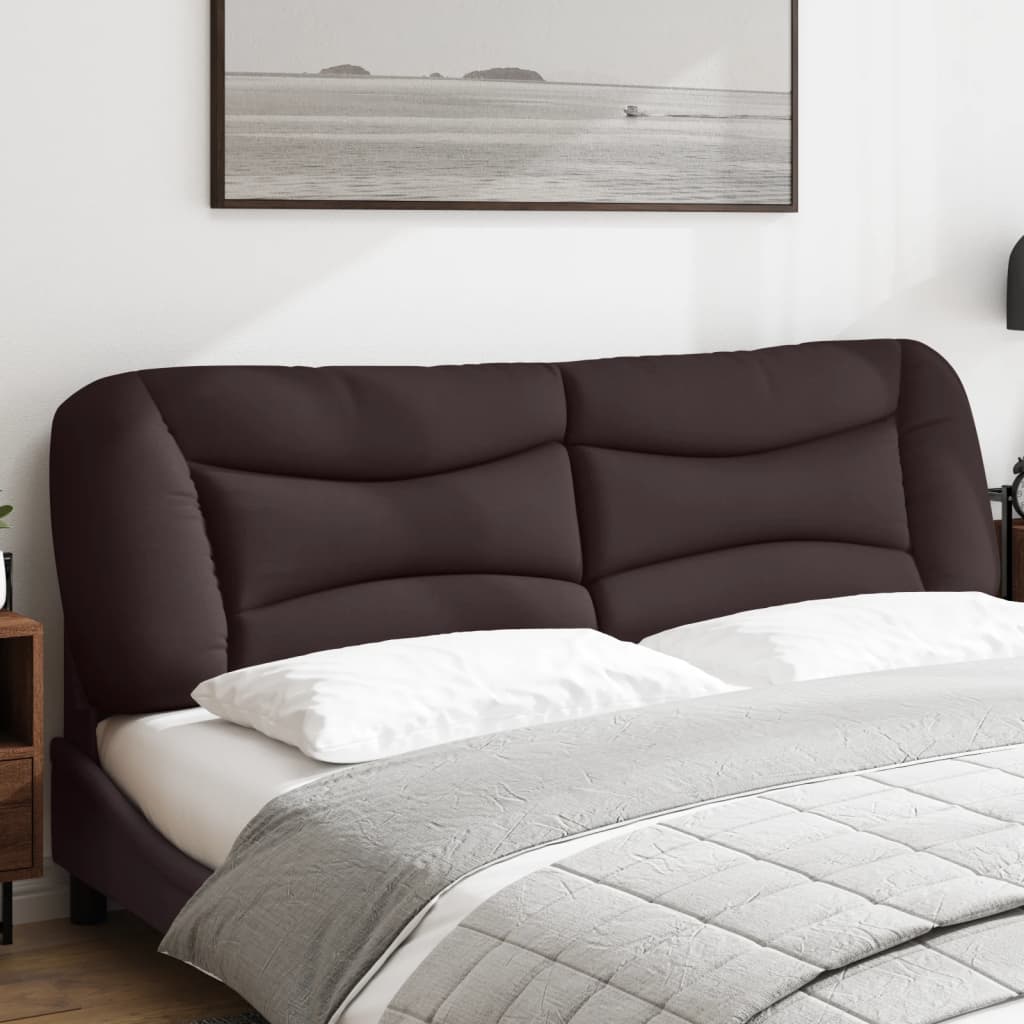 vidaXL Pernă pentru tăblie de pat maro închis, 180 cm, material textil vidaXL Pernă pentru tăblie de pat maro închis, 180 cm, material textil