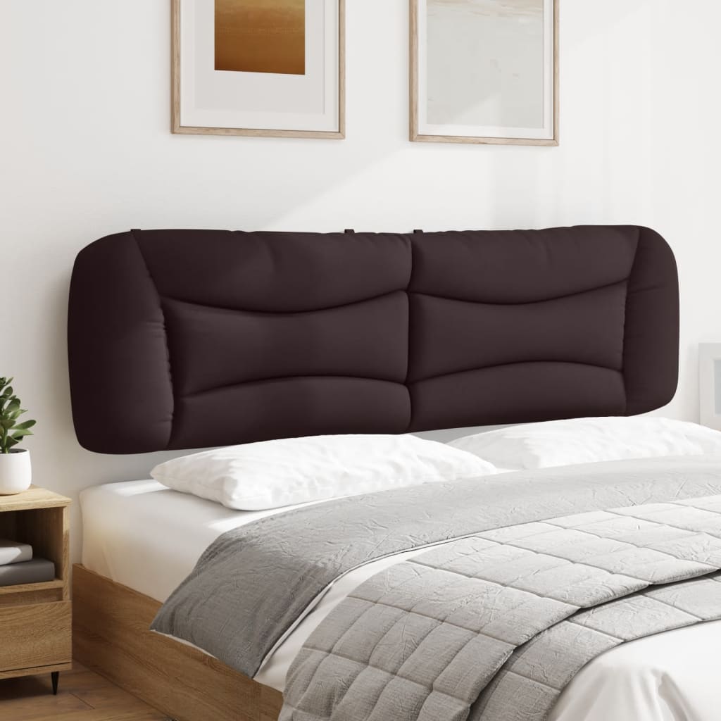 vidaXL Pernă pentru tăblie de pat maro închis, 180 cm, material textil vidaXL Pernă pentru tăblie de pat maro închis, 180 cm, material textil