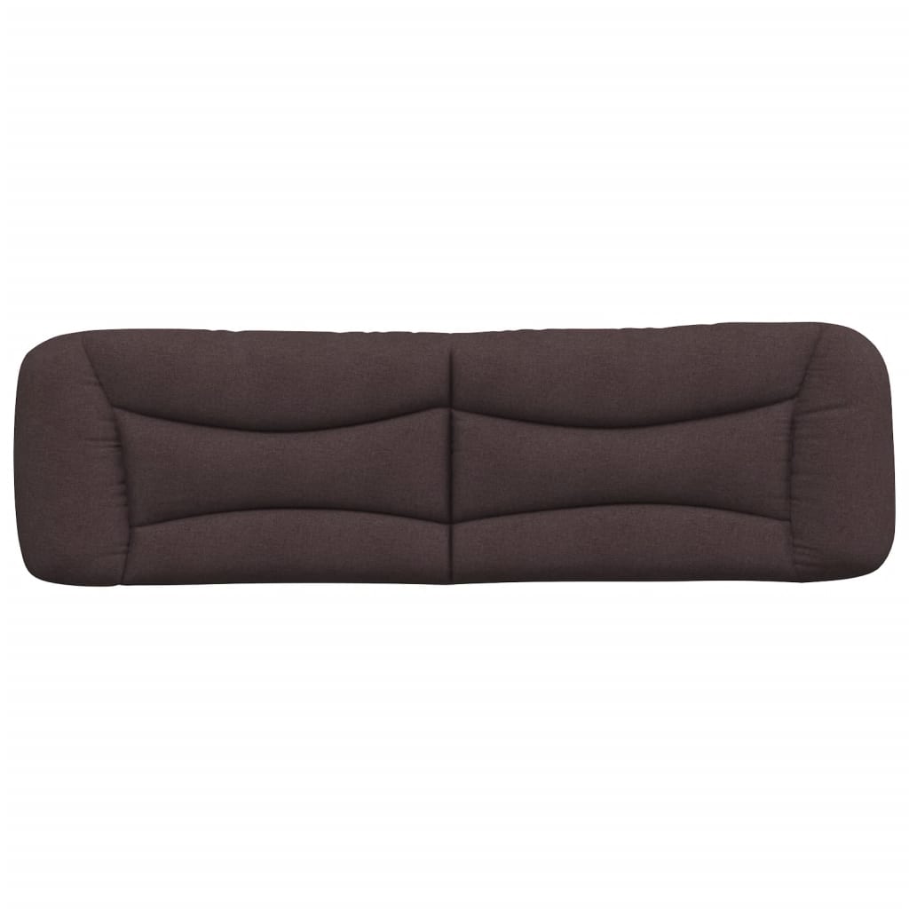 vidaXL Pernă pentru tăblie de pat maro închis, 180 cm, material textil vidaXL Pernă pentru tăblie de pat maro închis, 180 cm, material textil