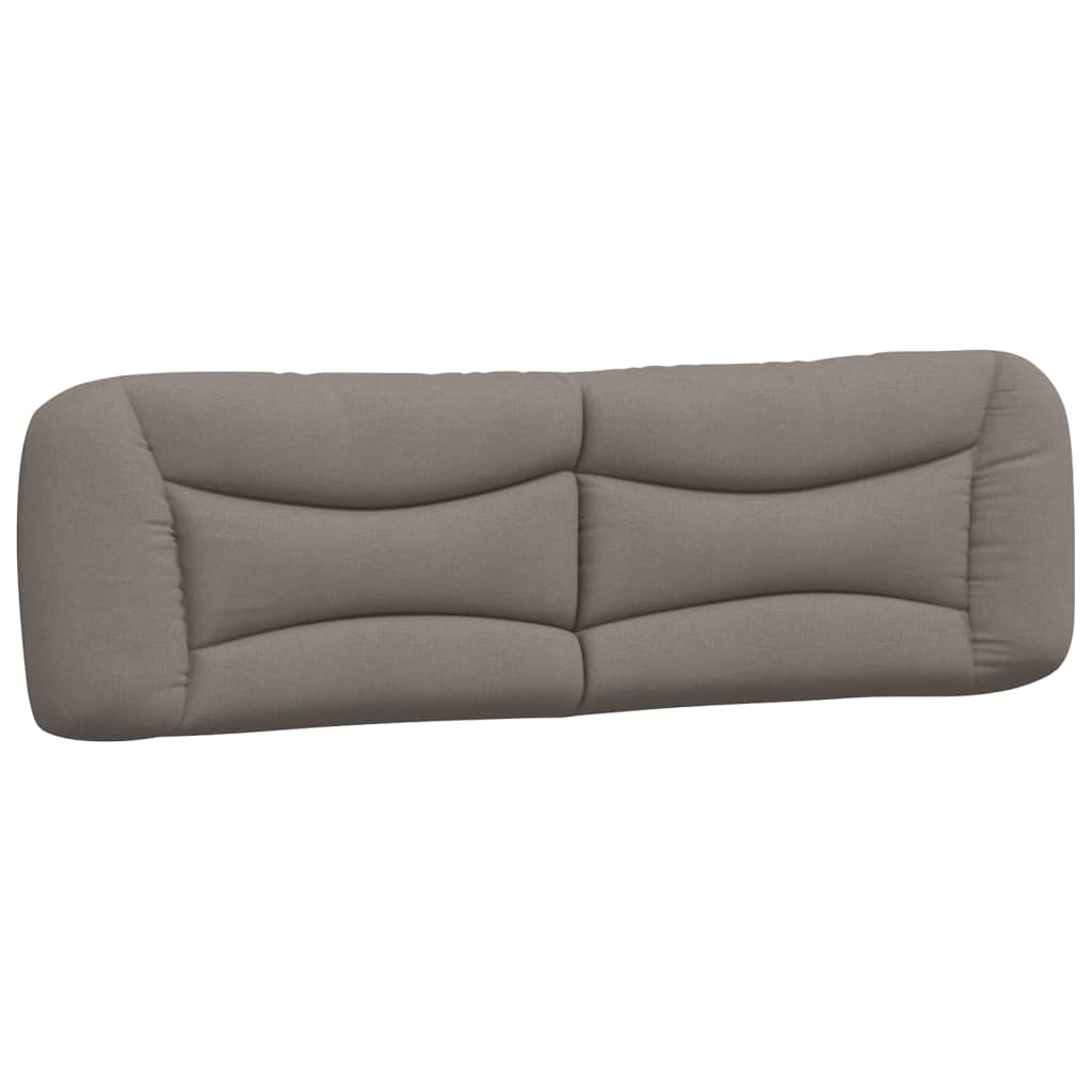 vidaXL Pernă pentru tăblie de pat, gri taupe, 180 cm, material textil vidaXL Pernă pentru tăblie de pat, gri taupe, 180 cm, material textil