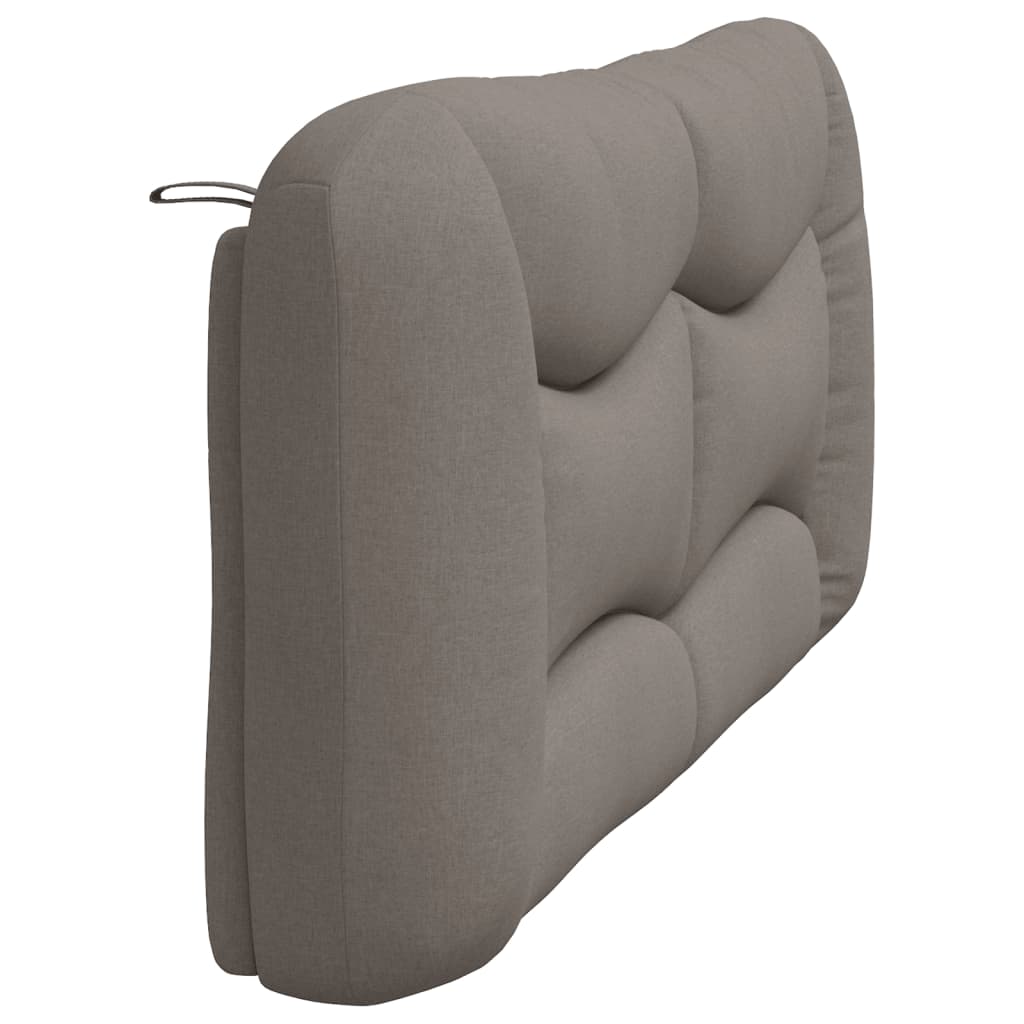 vidaXL Pernă pentru tăblie de pat, gri taupe, 180 cm, material textil vidaXL Pernă pentru tăblie de pat, gri taupe, 180 cm, material textil
