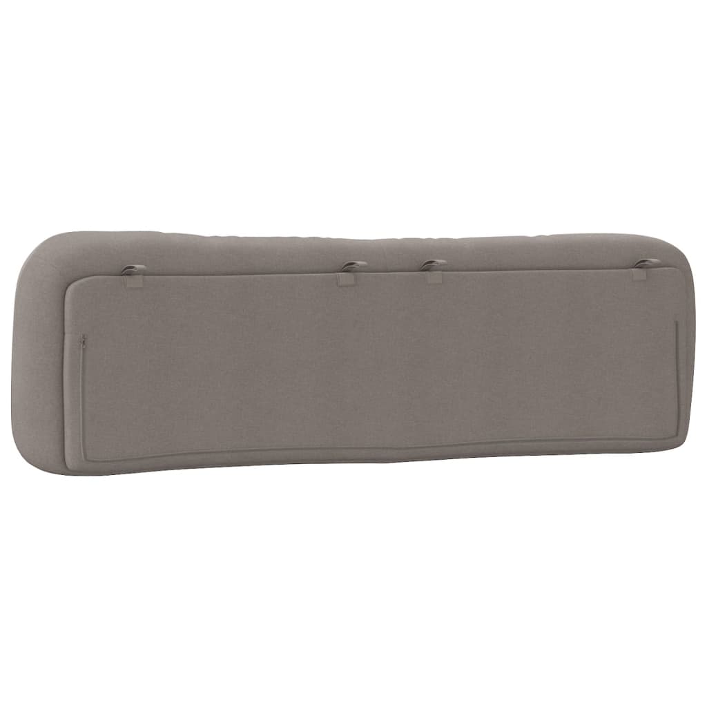 vidaXL Pernă pentru tăblie de pat, gri taupe, 180 cm, material textil vidaXL Pernă pentru tăblie de pat, gri taupe, 180 cm, material textil