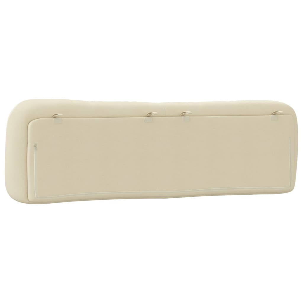 vidaXL Pernă pentru tăblie de pat, crem, 180 cm, material textil
