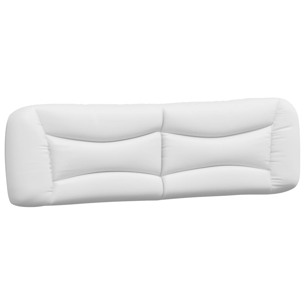 vidaXL Pernă pentru tăblie pat, alb, 180 cm, piele artificială
