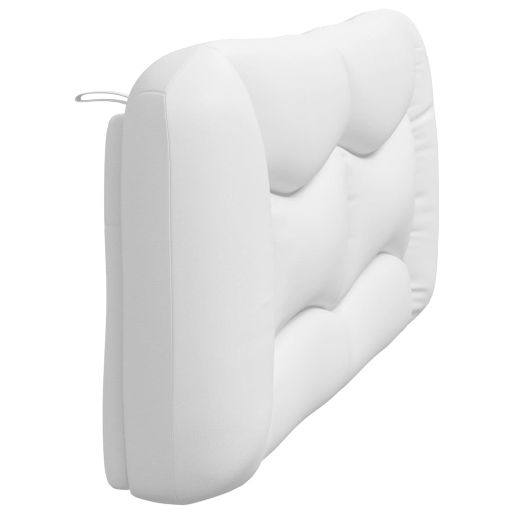 vidaXL Pernă pentru tăblie pat, alb, 180 cm, piele artificială