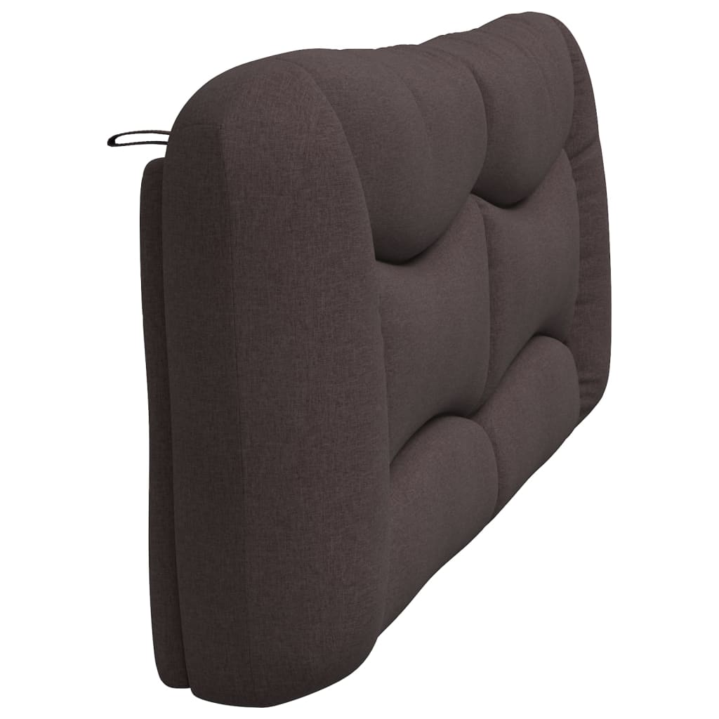 vidaXL Pernă pentru tăblie de pat maro închis, 200 cm, material textil vidaXL Pernă pentru tăblie de pat maro închis, 200 cm, material textil