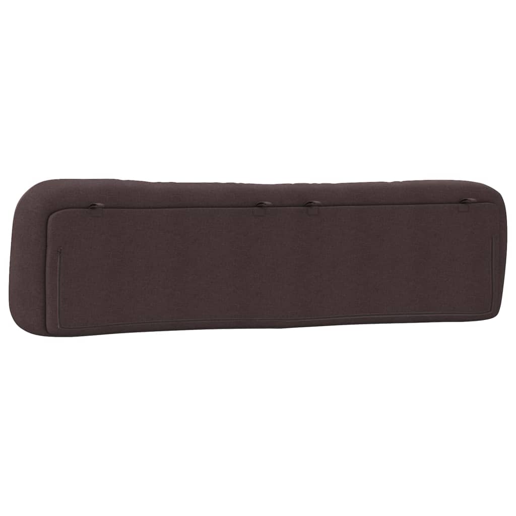 vidaXL Pernă pentru tăblie de pat maro închis, 200 cm, material textil vidaXL Pernă pentru tăblie de pat maro închis, 200 cm, material textil