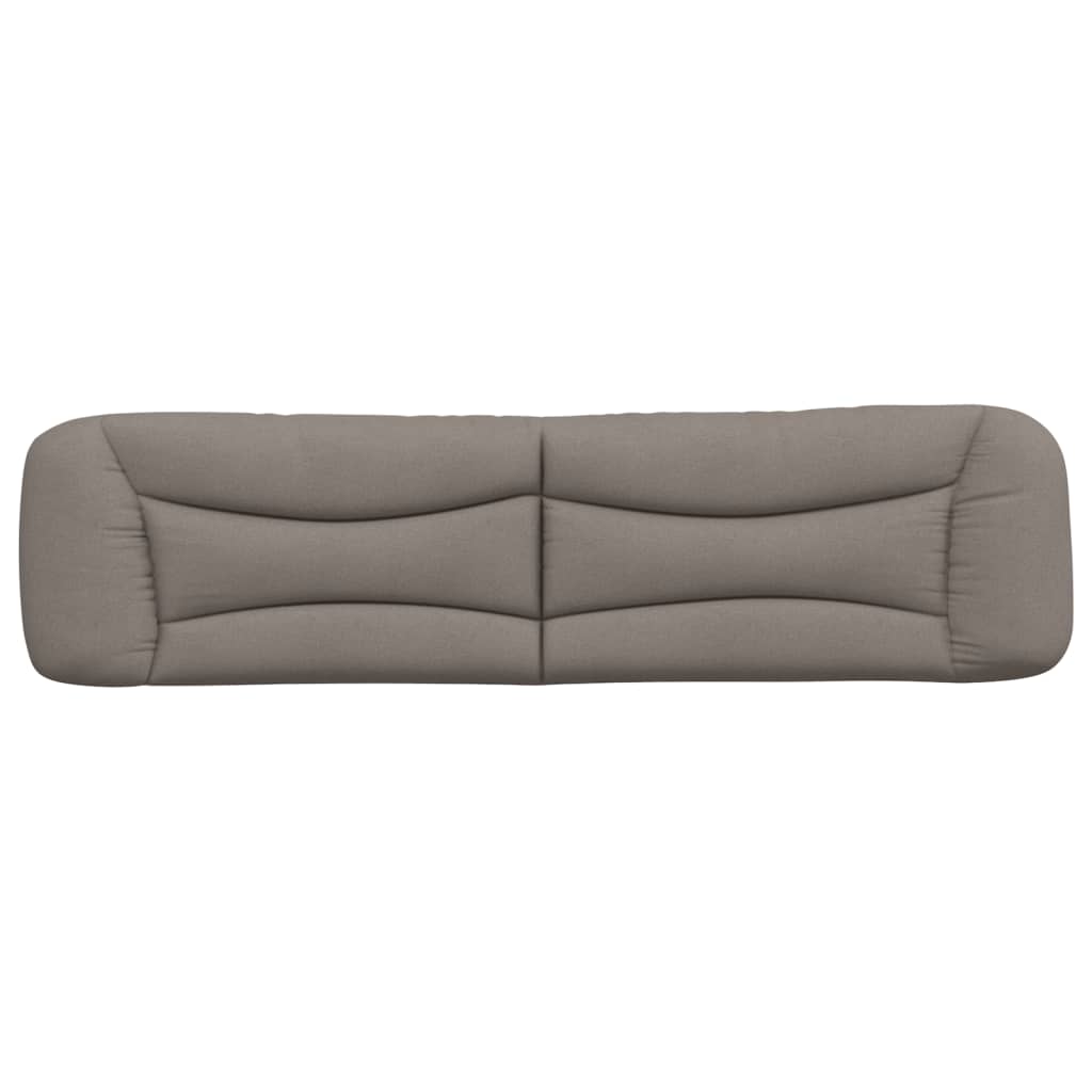 vidaXL Pernă pentru tăblie de pat, gri taupe, 200 cm, material textil vidaXL Pernă pentru tăblie de pat, gri taupe, 200 cm, material textil