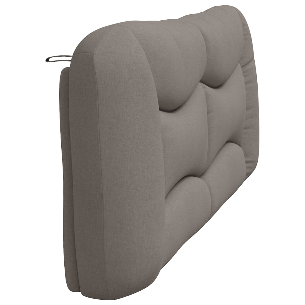 vidaXL Pernă pentru tăblie de pat, gri taupe, 200 cm, material textil vidaXL Pernă pentru tăblie de pat, gri taupe, 200 cm, material textil