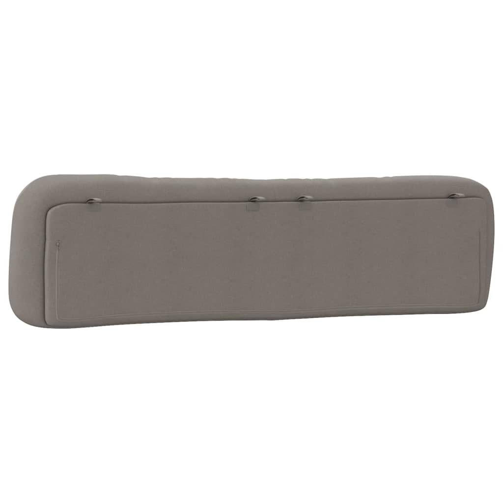 vidaXL Pernă pentru tăblie de pat, gri taupe, 200 cm, material textil vidaXL Pernă pentru tăblie de pat, gri taupe, 200 cm, material textil