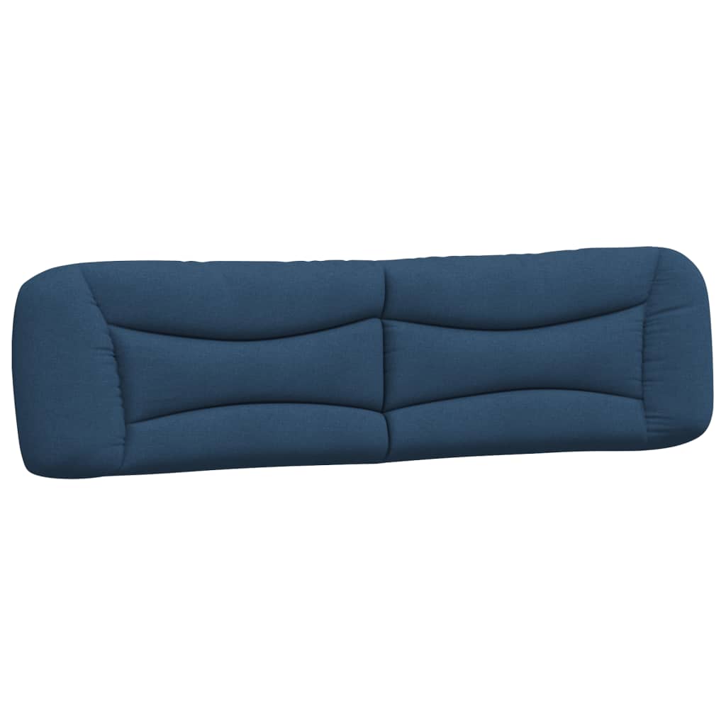 vidaXL Pernă pentru tăblie de pat, albastru, 200 cm, material textil vidaXL Pernă pentru tăblie de pat, albastru, 200 cm, material textil