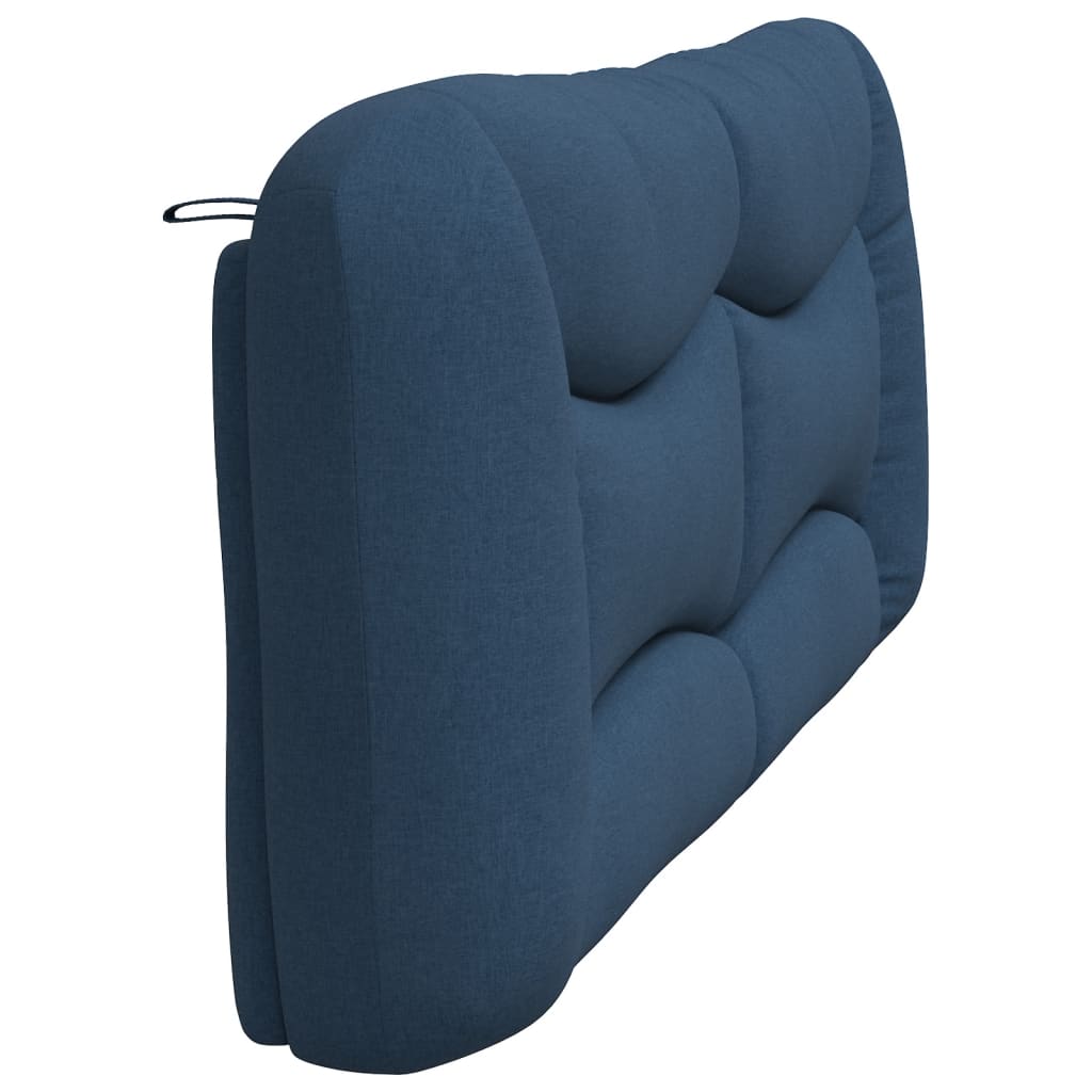 vidaXL Pernă pentru tăblie de pat, albastru, 200 cm, material textil vidaXL Pernă pentru tăblie de pat, albastru, 200 cm, material textil