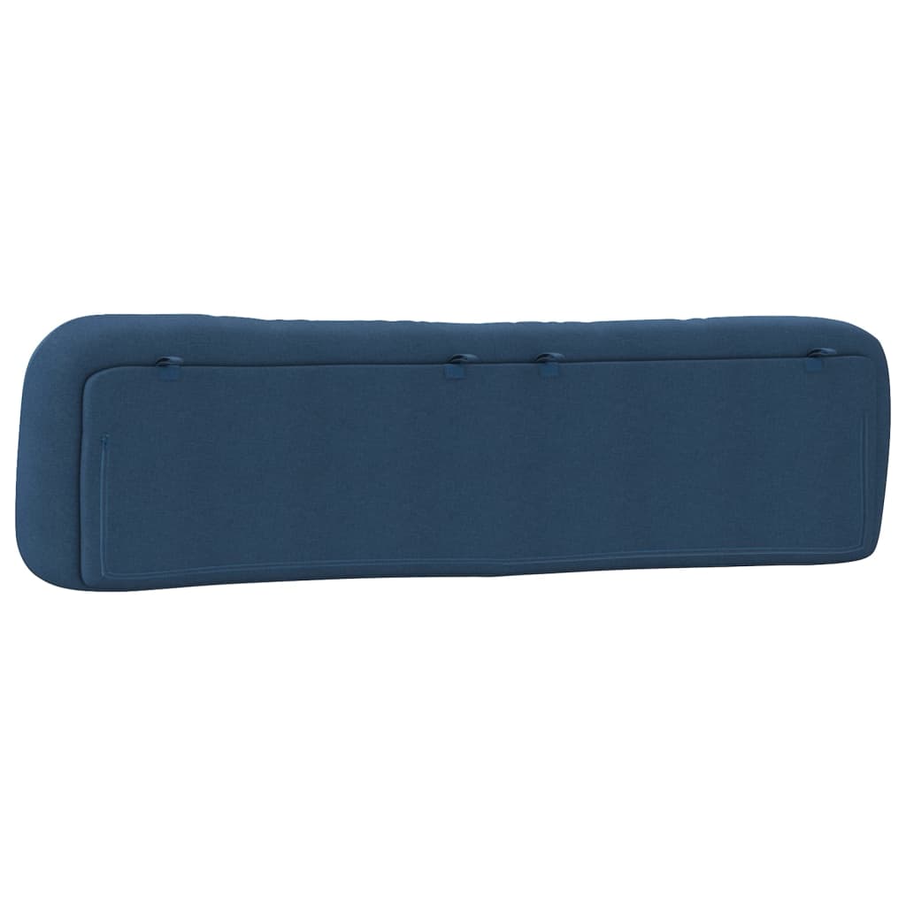 vidaXL Pernă pentru tăblie de pat, albastru, 200 cm, material textil vidaXL Pernă pentru tăblie de pat, albastru, 200 cm, material textil