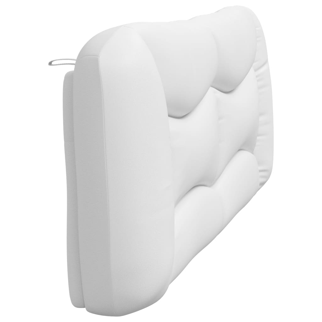 vidaXL Pernă pentru tăblie pat, alb, 200 cm, piele artificială vidaXL Pernă pentru tăblie pat, alb, 200 cm, piele artificială