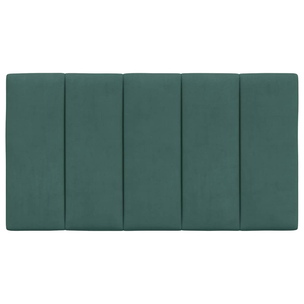 vidaXL Pernă tăblie de pat, Hanko, verde, 90 cm, catifea