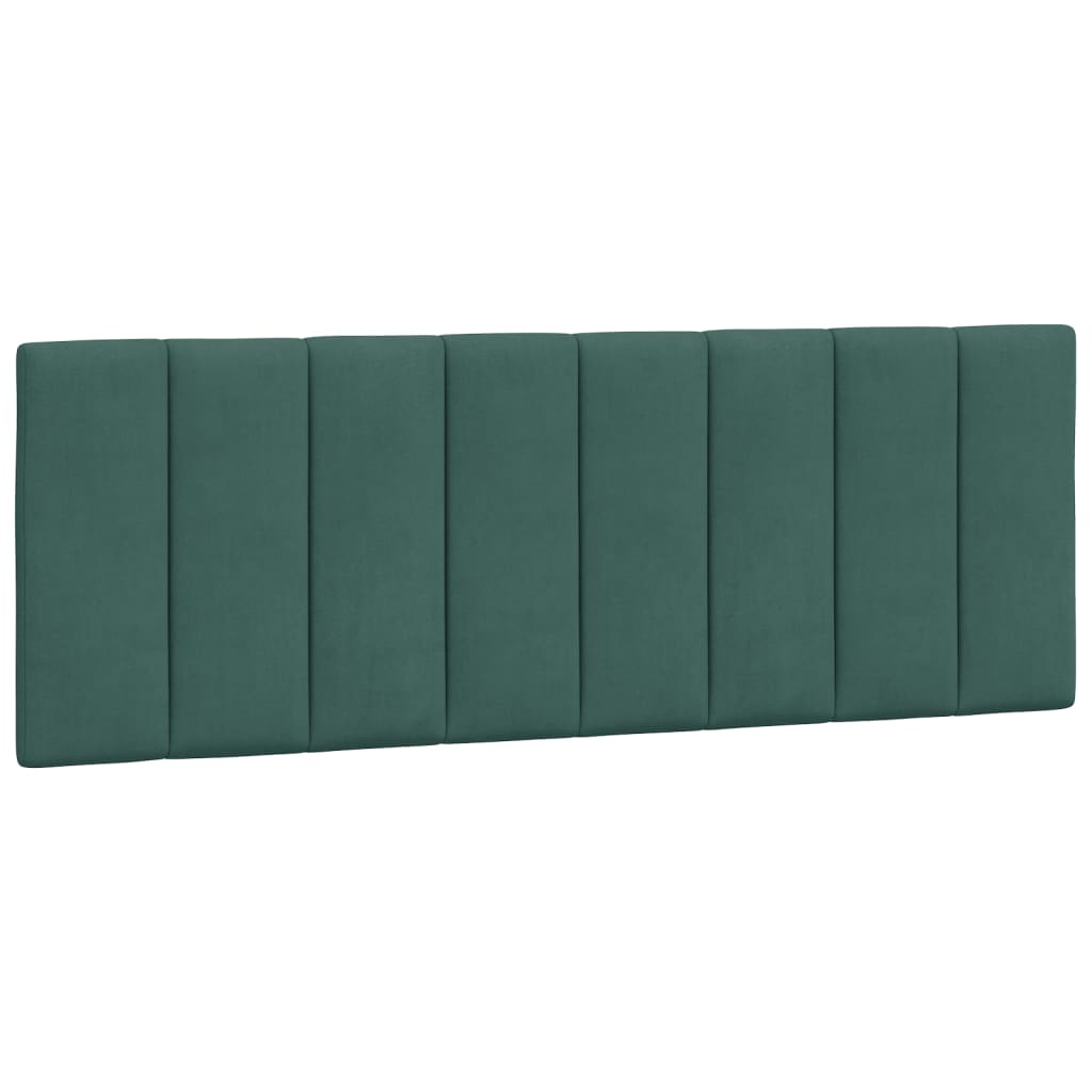 vidaXL Pernă tăblie de pat, Hanko, verde, 120 cm, catifea
