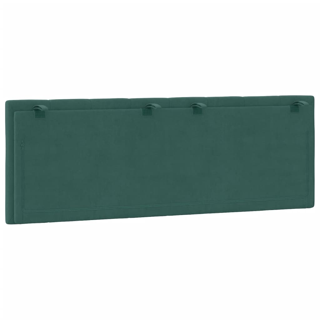 vidaXL Pernă tăblie de pat, Hanko, verde, 120 cm, catifea