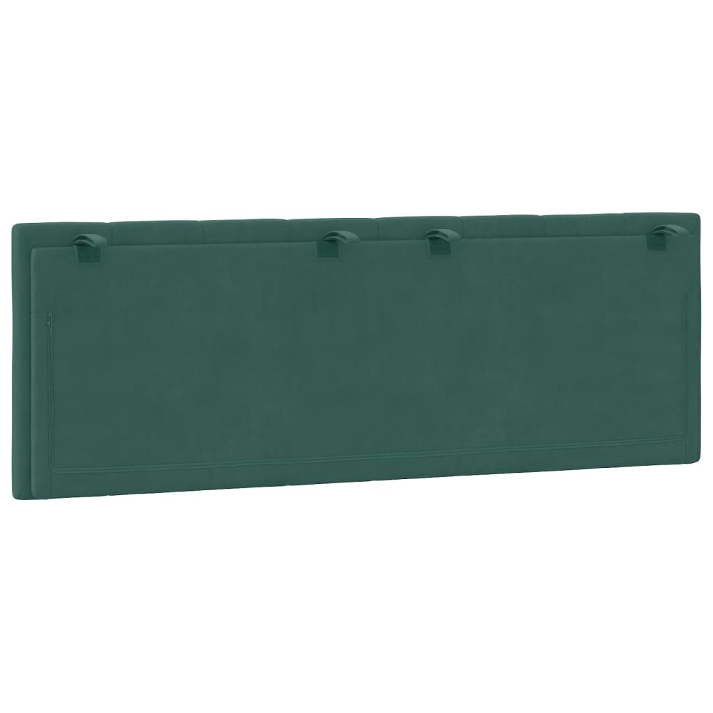 vidaXL Pernă tăblie de pat, Hanko, verde, 140 cm, catifea