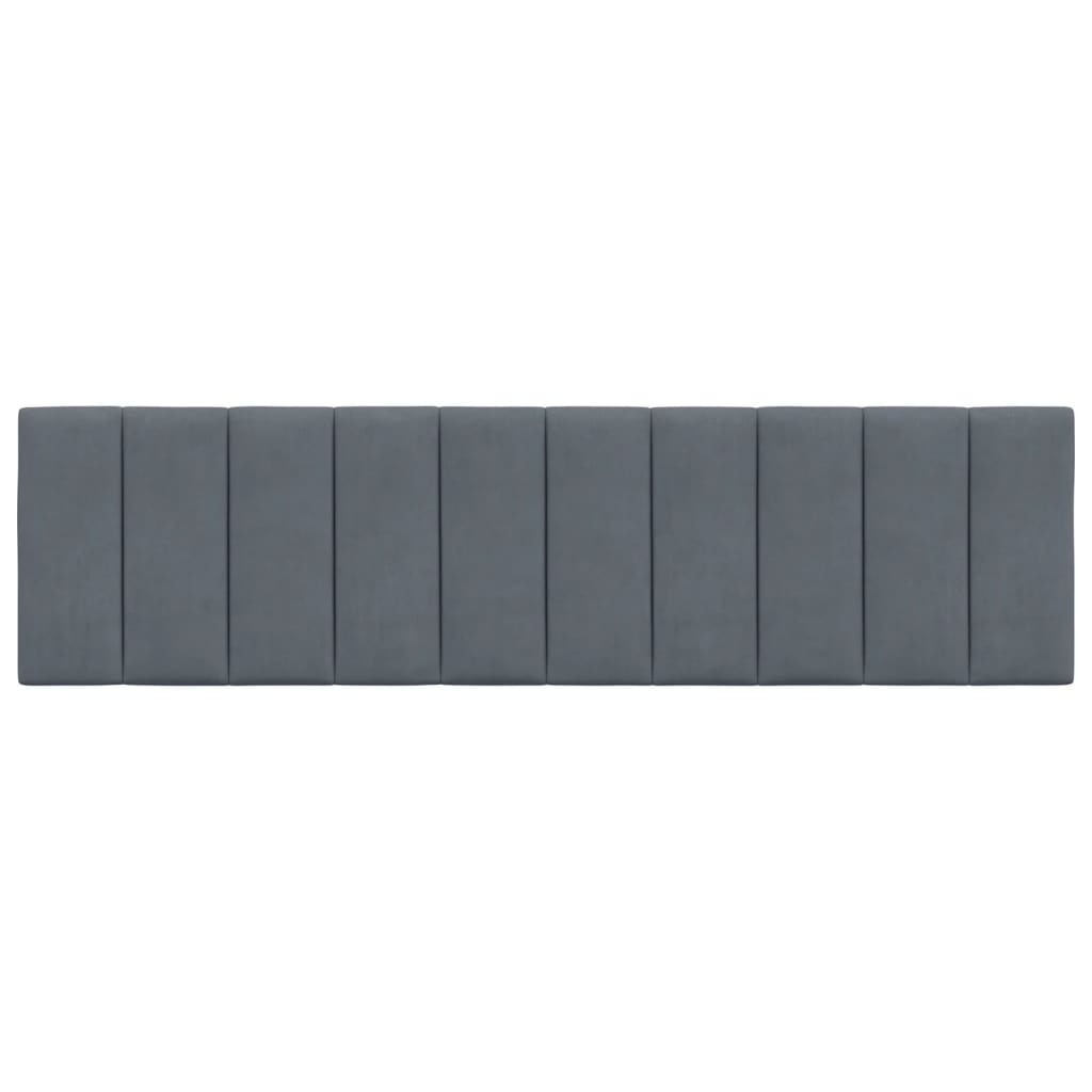 vidaXL Pernă tăblie de pat, Hanko, gri închis, 180 cm, catifea