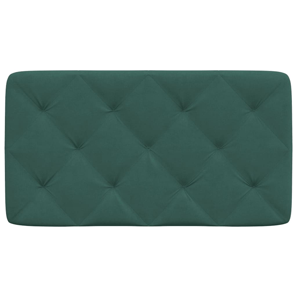 vidaXL Pernă tăblie de pat, verde, 80 cm, catifea