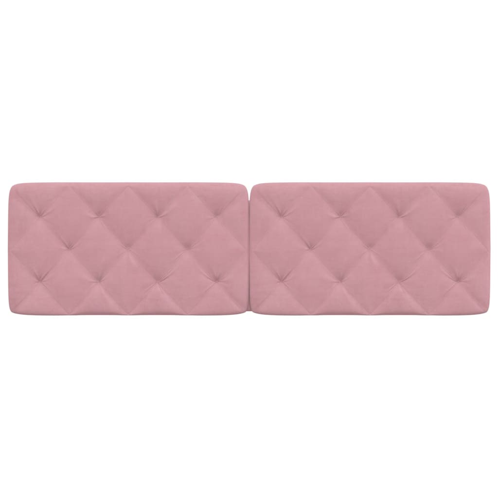 vidaXL Pernă tăblie de pat, roz, 180 cm, catifea