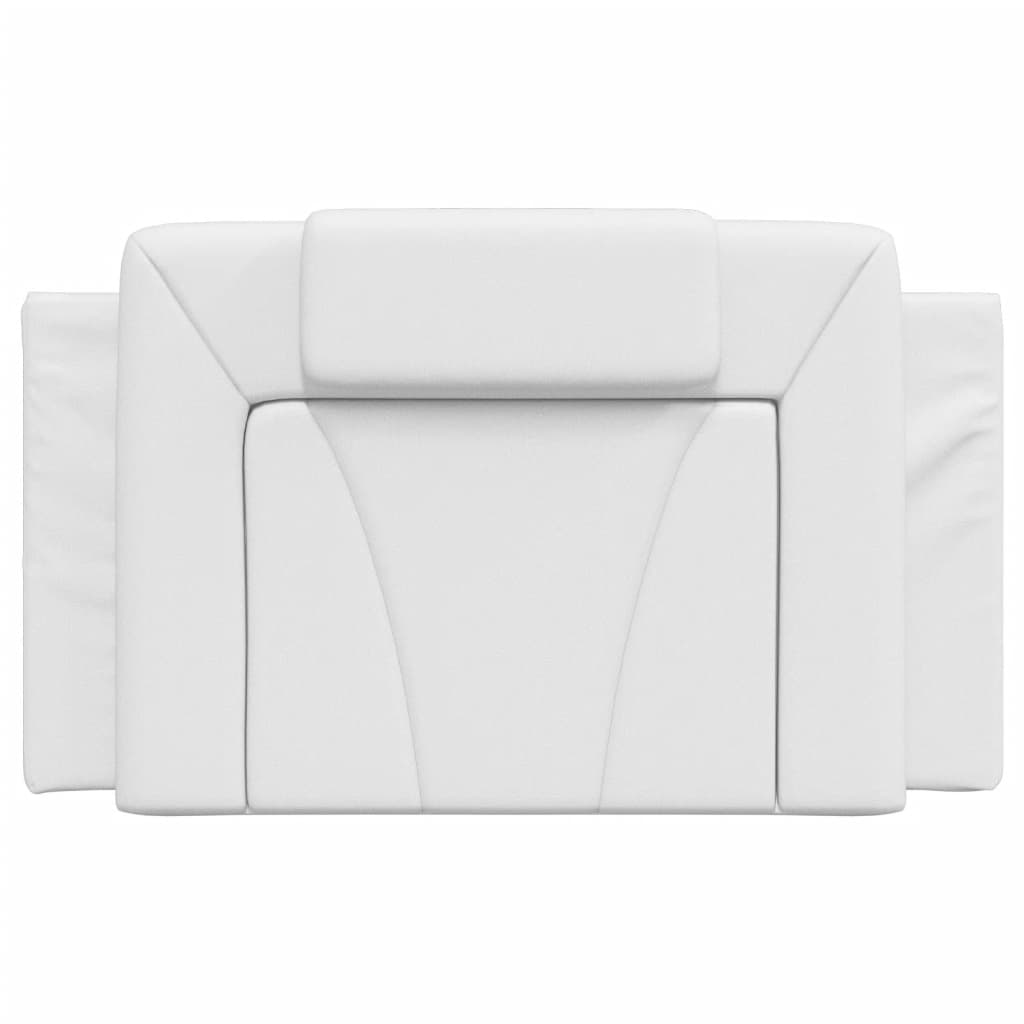 vidaXL Pernă pentru tăblie pat, alb, 80 cm, piele artificială
