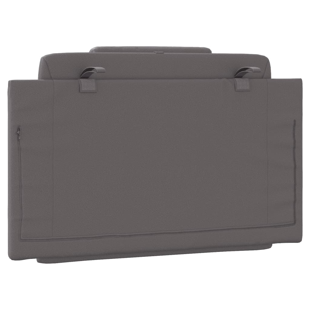 vidaXL Pernă pentru tăblie, Viana, gri, 90 cm, piele artificială