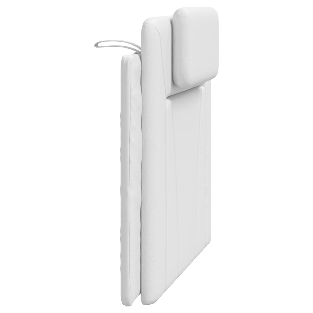 vidaXL Pernă pentru tăblie pat, alb, 100 cm, piele artificială