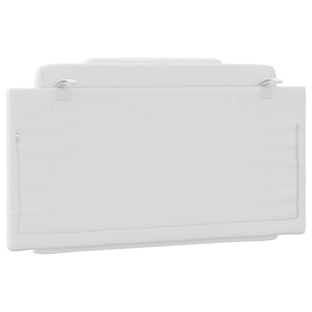 vidaXL Pernă pentru tăblie pat, alb, 100 cm, piele artificială