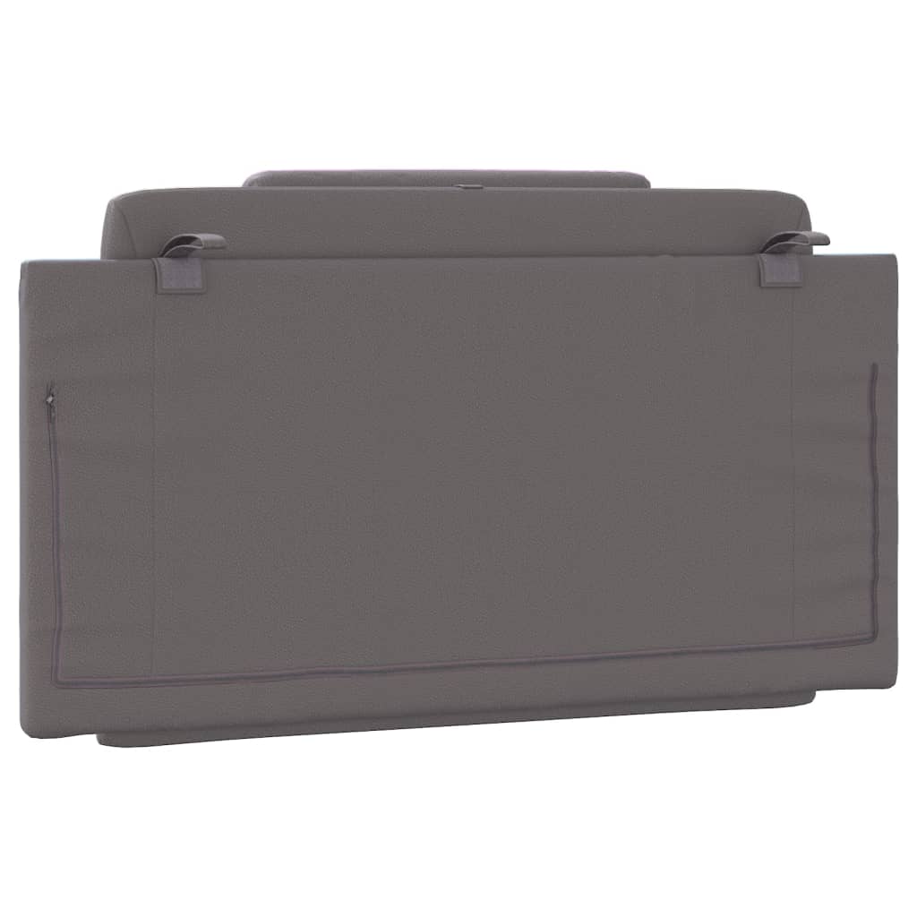 vidaXL Pernă pentru tăblie, Viana, gri, 100 cm, piele artificială