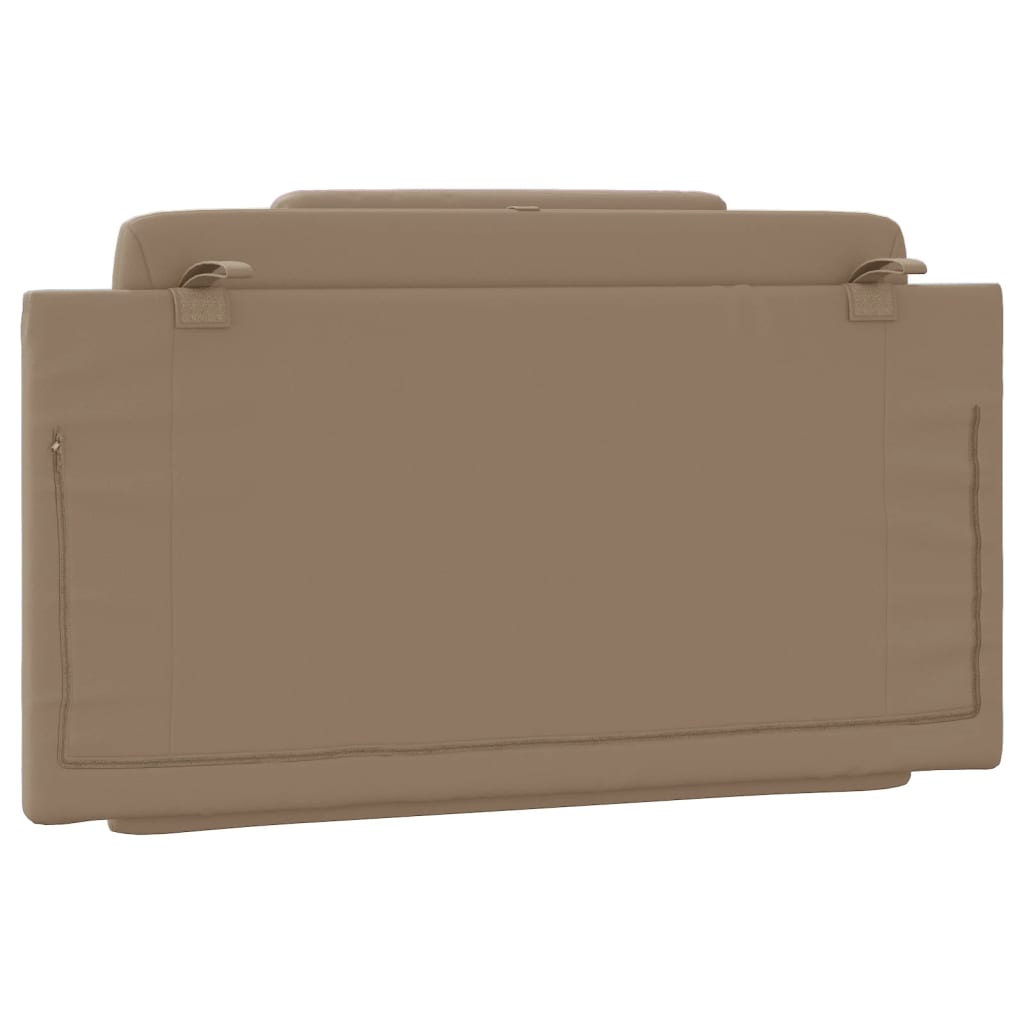 vidaXL Pernă pentru tăblie pat, cappuccino, 100 cm, piele artificială vidaXL Pernă pentru tăblie pat, cappuccino, 100 cm, piele artificială