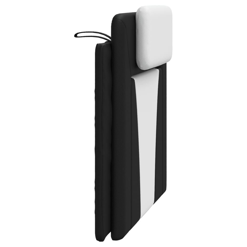 vidaXL Pernă pentru tăblie pat, Viana, negru și alb, 100cm, piele artificială
