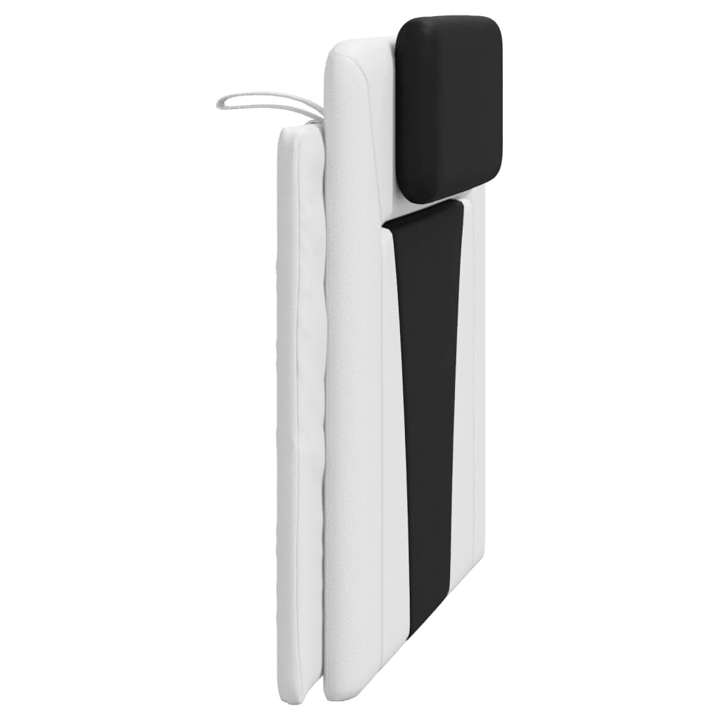 vidaXL Pernă pentru tăblie pat, alb și negru, 100cm, piele artificială